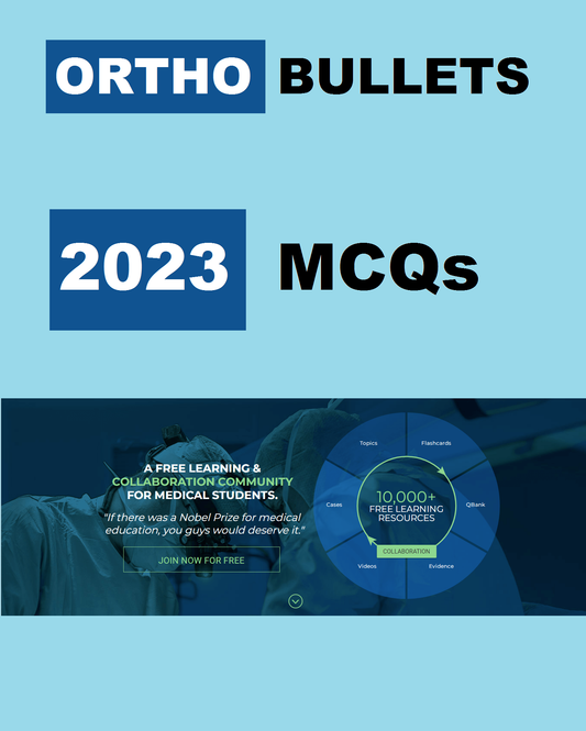 Orthobullets MCQs Orthopaedics 12 Volume Set B/W PRINT